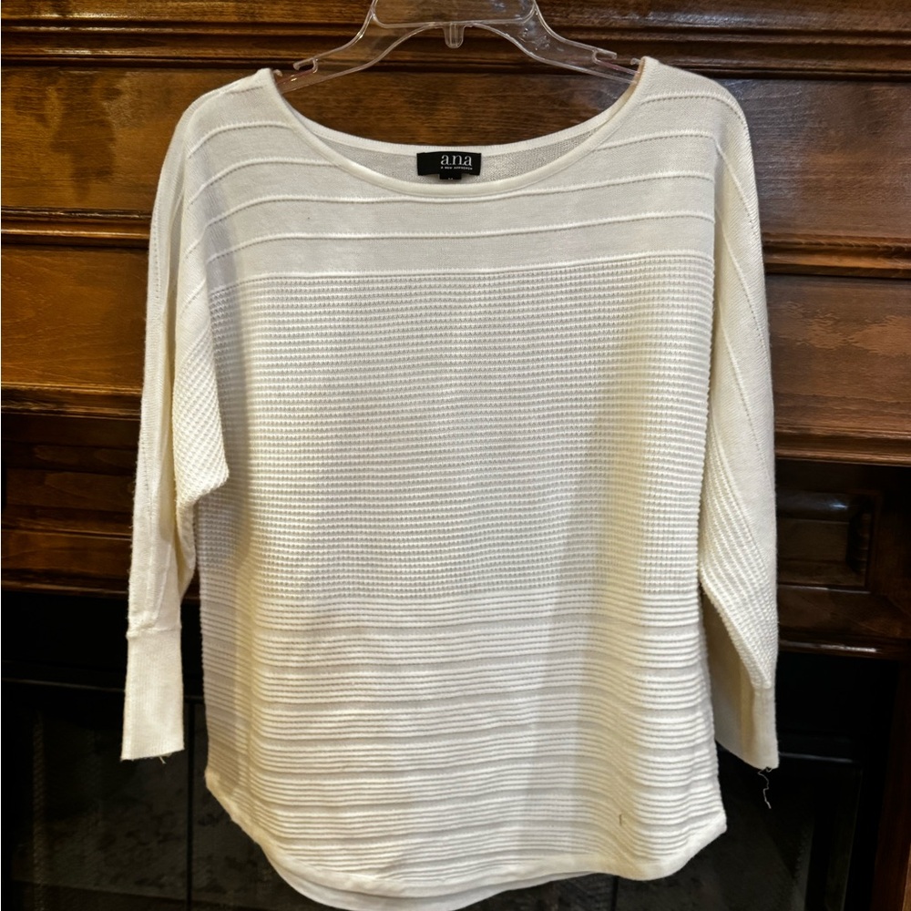 a.n.a Cream Crew Neck Sweater